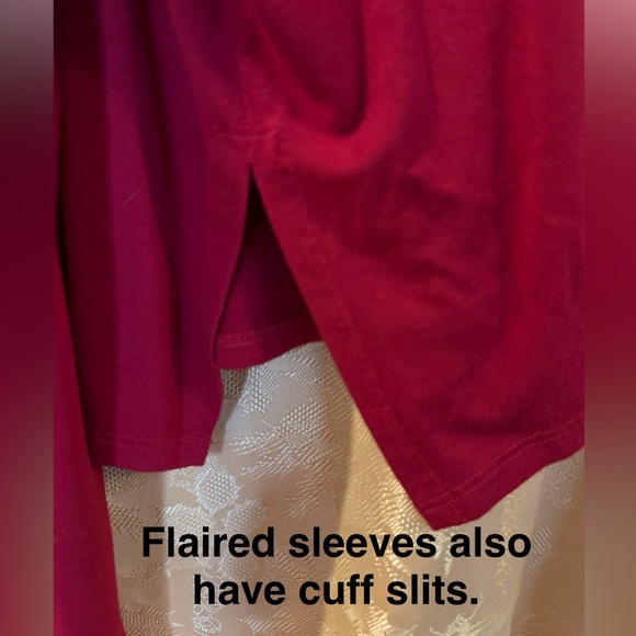 EILEEN FISHER — red, oversized top that comes to mid-thigh - Picture 4 of 6